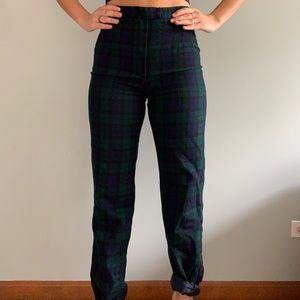 Vintage plaid pants